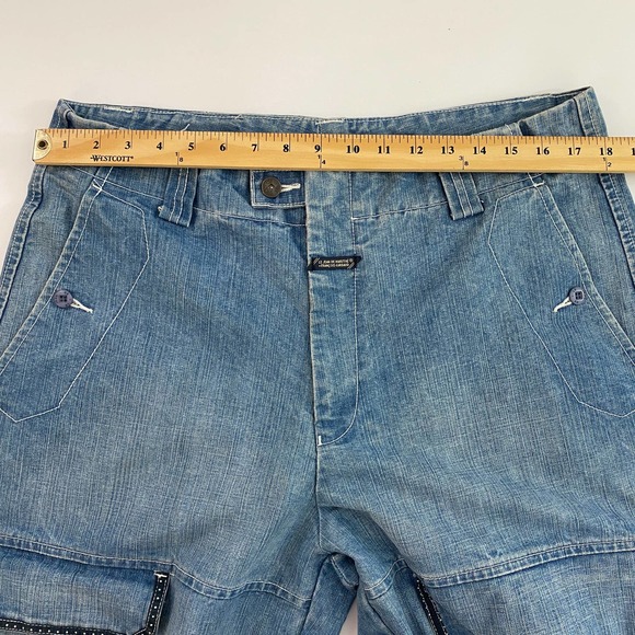 Marithe Francois Girbaud Jeans Vintage Y2K Oversized Cargo Denim Size 36 - Picture 11 of 14